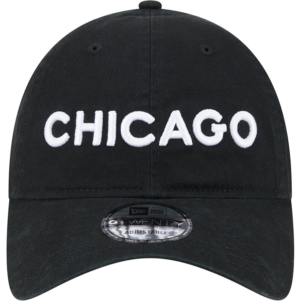 NBA Chicago Bulls New Era 2023/24 City Edition 9TWENTY Adjustable Hat - Black