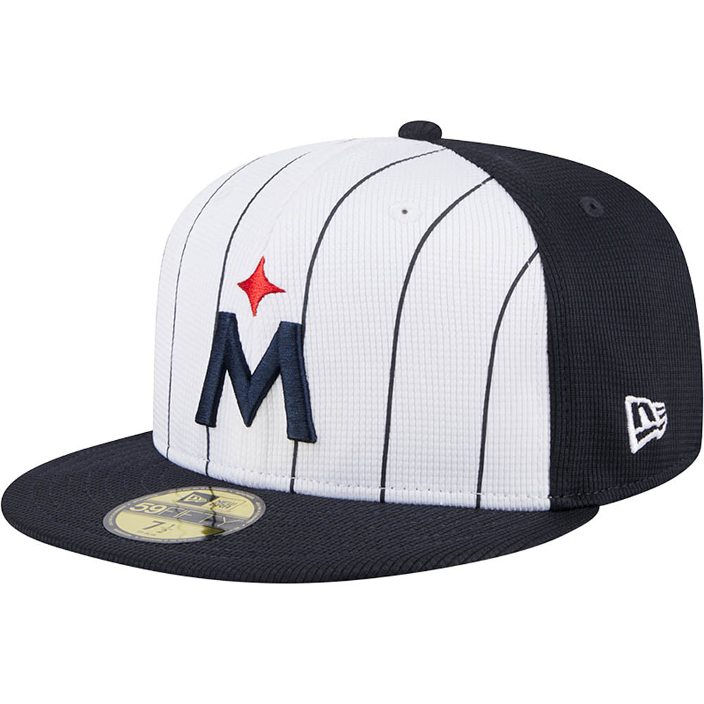 MLB Minnesota Twins New Era 2025 Batting Practice 59FIFTY Fitted Hat - White
