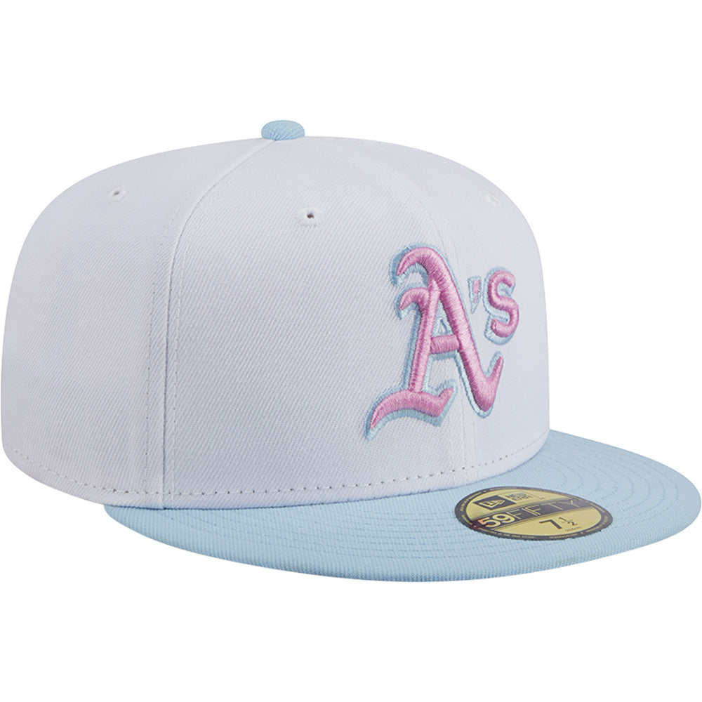 MLB Oakland Athletics New Era Cotton Candy 59FIFTY Fitted Hat