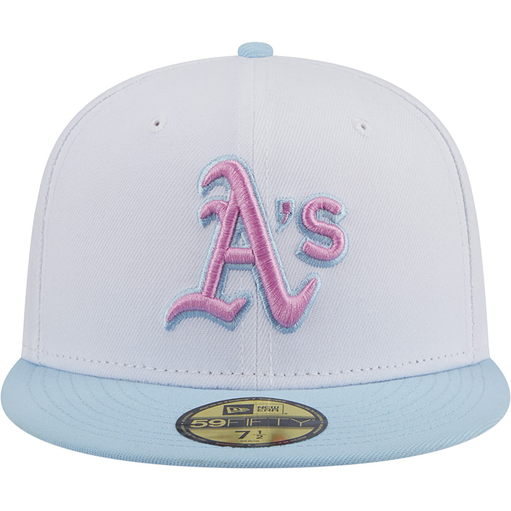 MLB Oakland Athletics New Era Cotton Candy 59FIFTY Fitted Hat