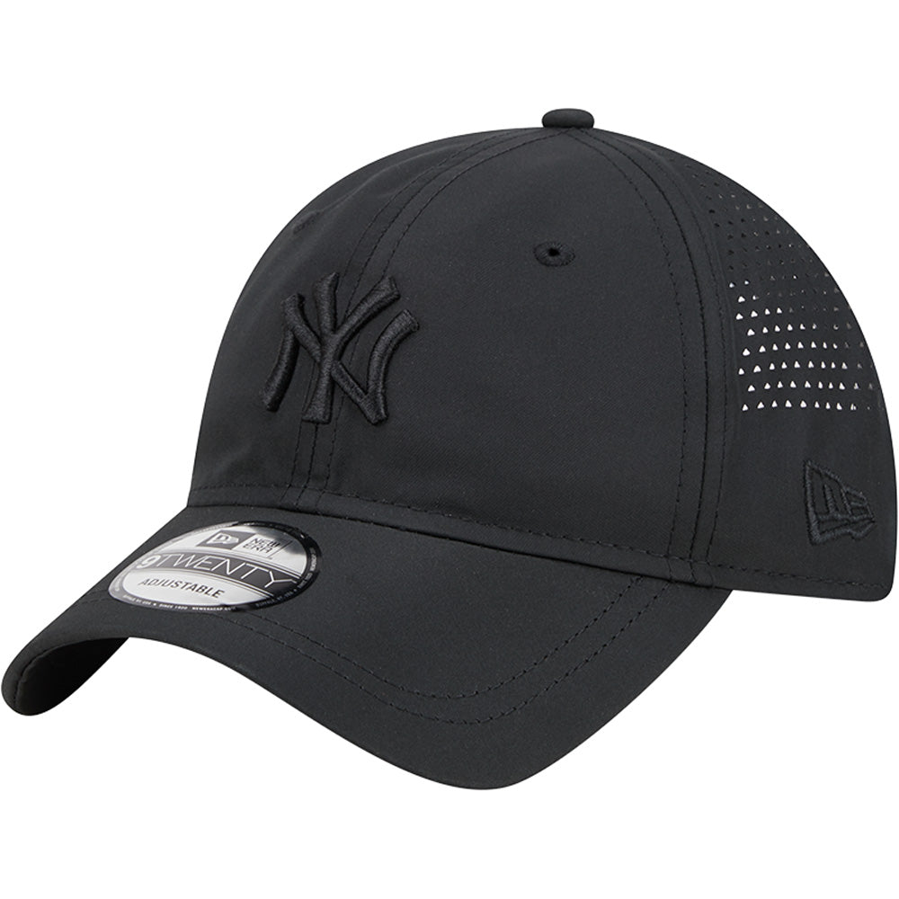MLB New York Yankees New Era Black on Black Active 9TWENTY Adjustable Hat - Black