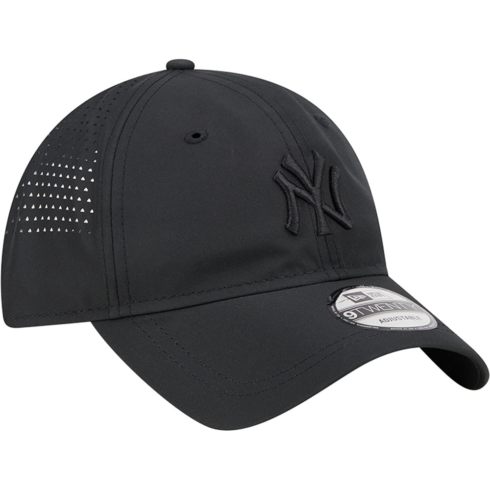 MLB New York Yankees New Era Black on Black Active 9TWENTY Adjustable Hat - Black