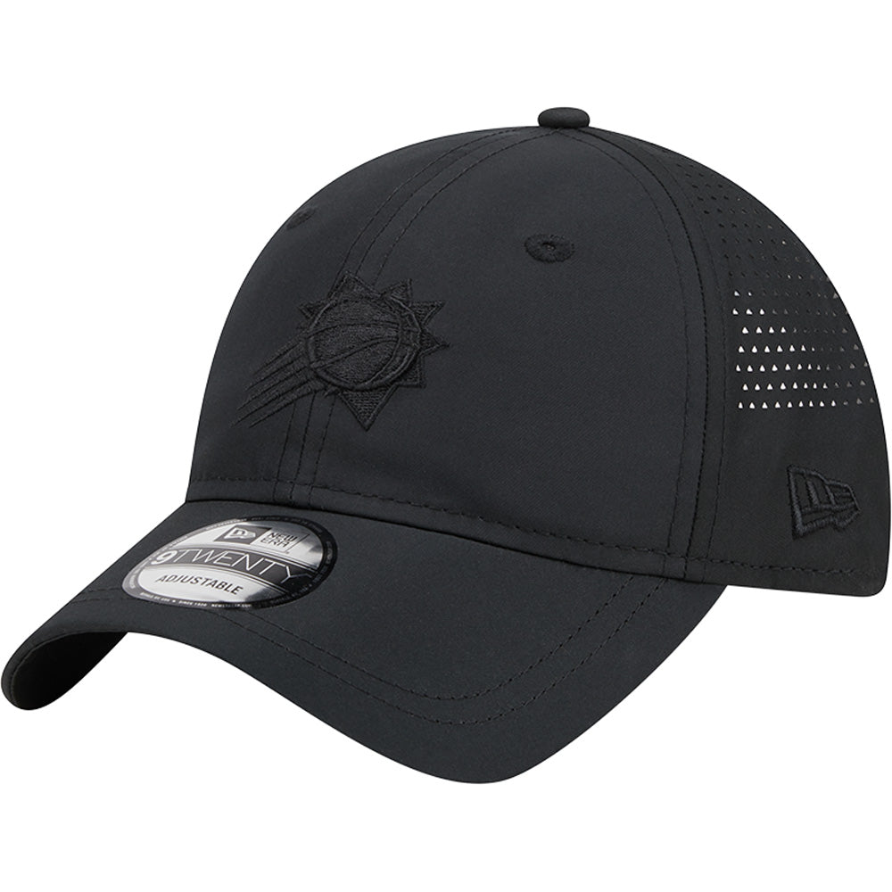 NBA Phoenix Suns New Era Black on Black Active 9TWENTY Adjustable Hat - Black