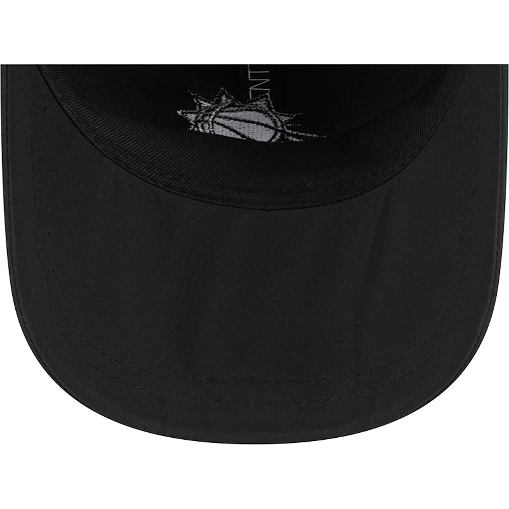 NBA Phoenix Suns New Era Black on Black Active 9TWENTY Adjustable Hat - Black