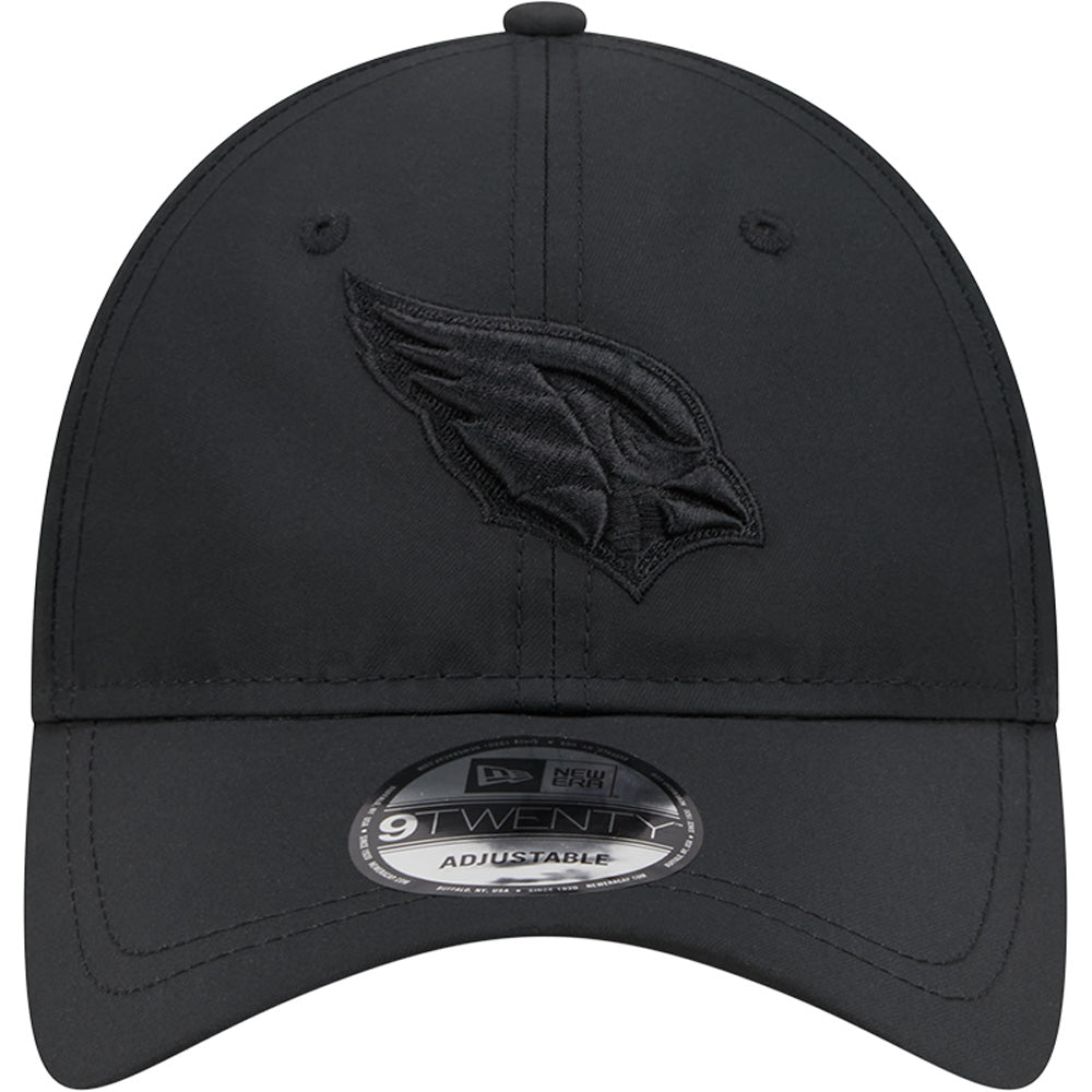 NFL Arizona Cardinals New Era Black on Black Active 9TWENTY Adjustable Hat - Black