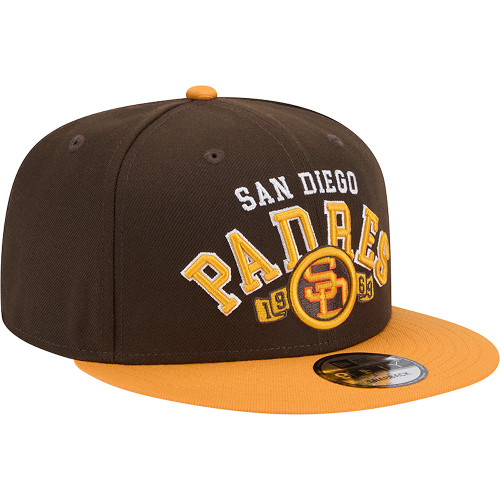 MLB San Diego Padres New Era Two-Tone Throwback Arch 9FIFTY Snapback