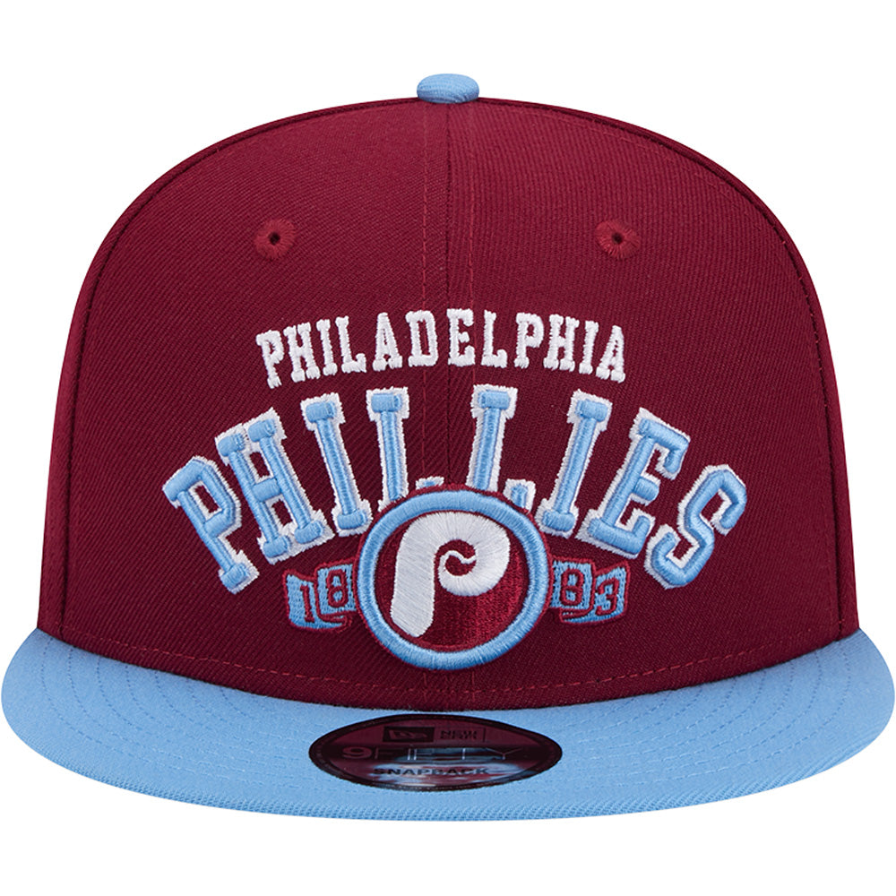 MLB Philadelphia Phillies New Era Two-Tone Throwback Arch 9FIFTY Snapback