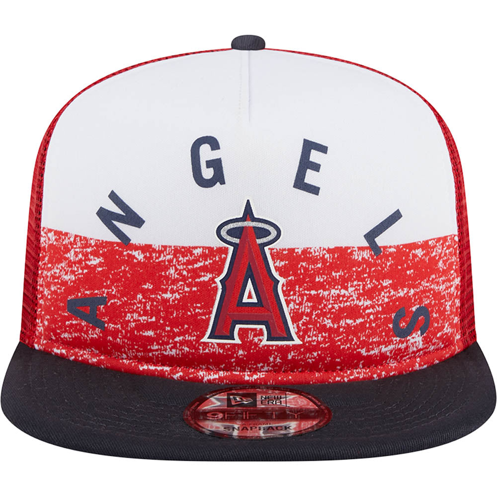 MLB Los Angeles Angels New Era Gameday 9FIFTY Trucker Snapback Hat - Red