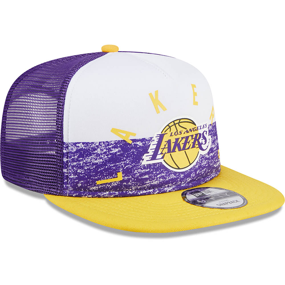 NBA Los Angeles Lakers New Era Gameday 9FIFTY Trucker Snapback Hat - Purple