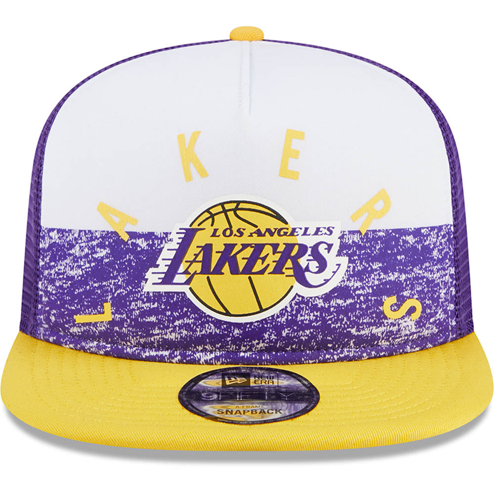 NBA Los Angeles Lakers New Era Gameday 9FIFTY Trucker Snapback Hat - Purple