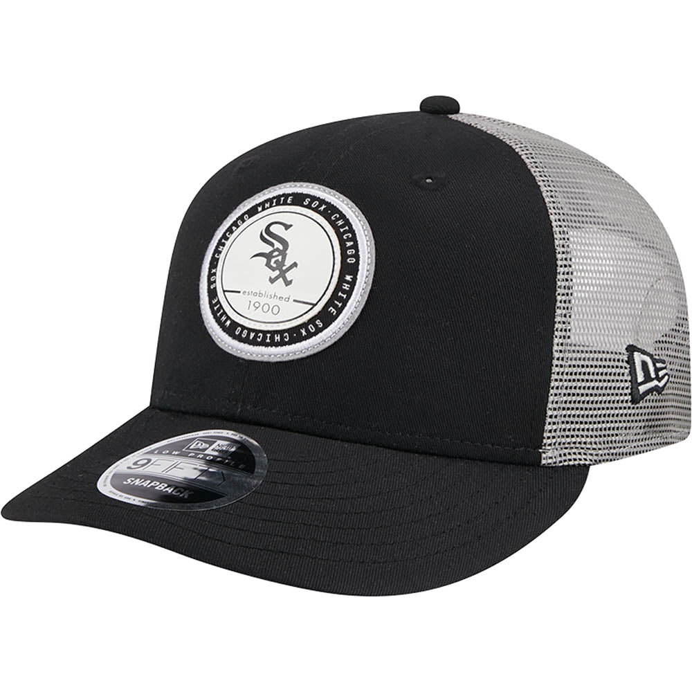 MLB Chicago White Sox New Era Circle Patch 9FIFTY Trucker Low-Profile Snapback