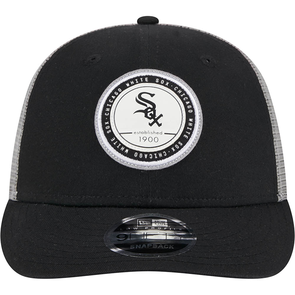 MLB Chicago White Sox New Era Circle Patch 9FIFTY Trucker Low-Profile Snapback