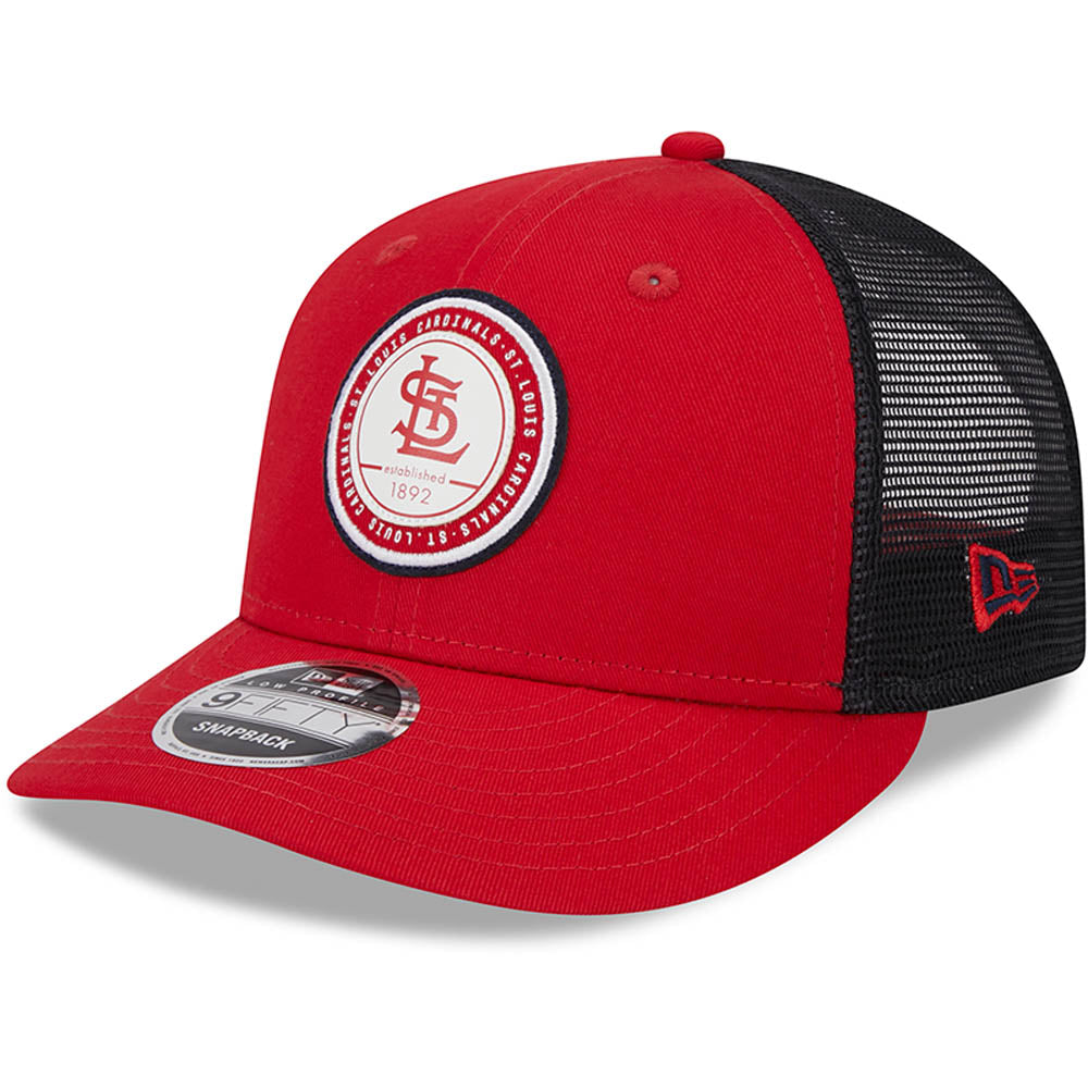 MLB St. Louis Cardinals New Era Circle Patch 9FIFTY Trucker Low-Profile Snapback