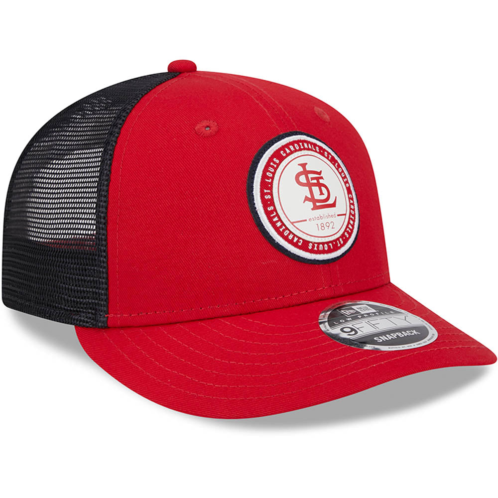 MLB St. Louis Cardinals New Era Circle Patch 9FIFTY Trucker Low-Profile Snapback