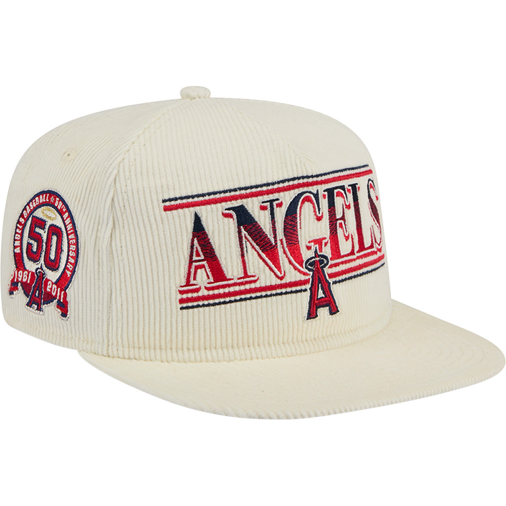 MLB Los Angeles Angels New Era Corduroy Golfer 9FIFTY Snapback