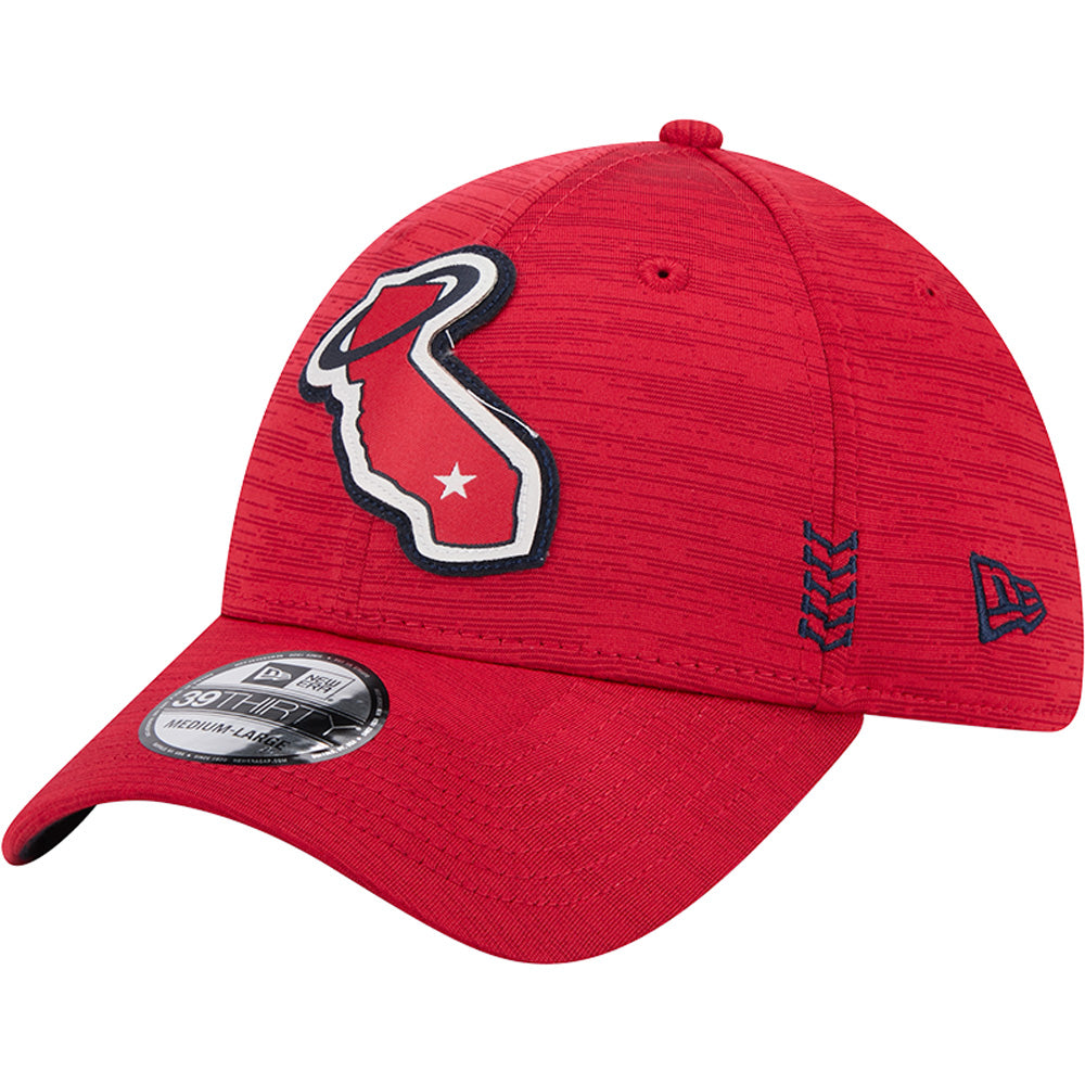 MLB Los Angeles Angels New Era 2024 Clubhouse 39THIRTY Flex Fit Hat - Red