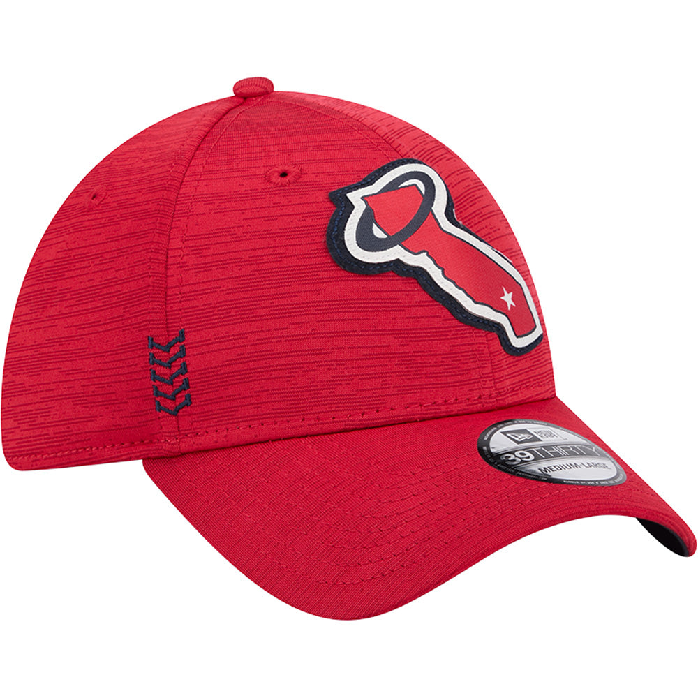 MLB Los Angeles Angels New Era 2024 Clubhouse 39THIRTY Flex Fit Hat - Red