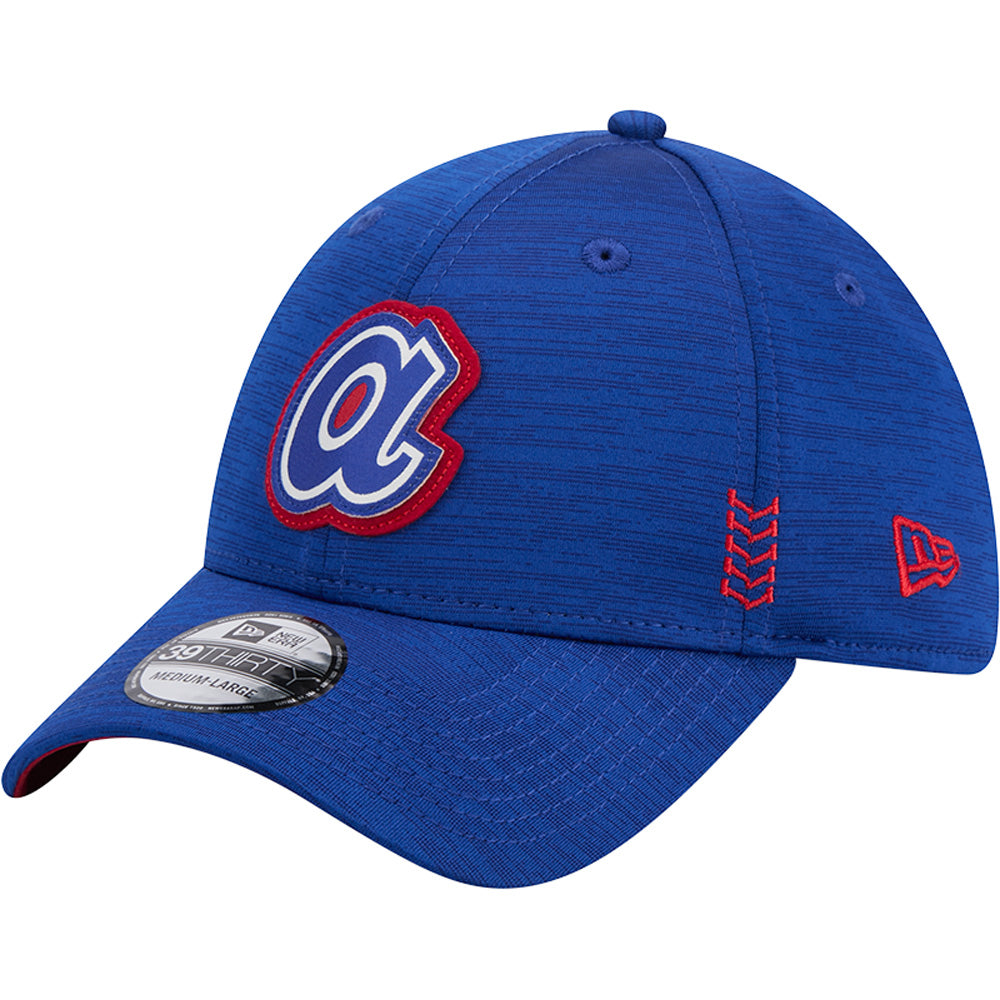 MLB Atlanta Braves New Era 2024 Clubhouse 39THIRTY Flex Fit Hat - Blue