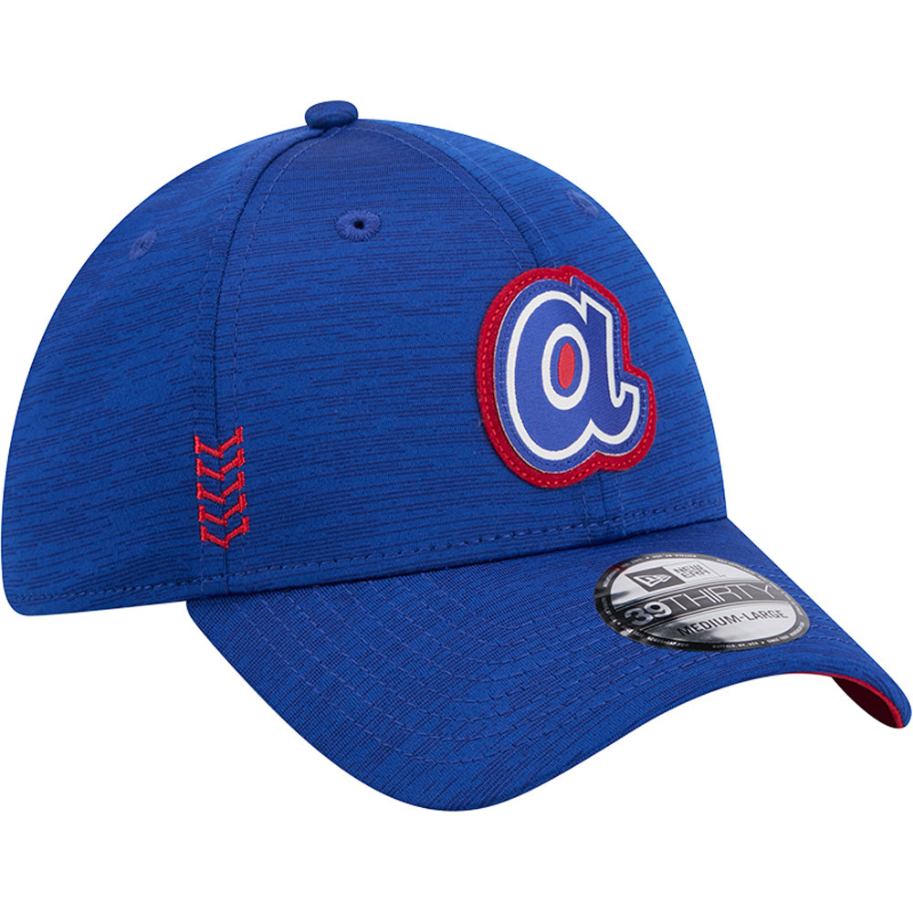 MLB Atlanta Braves New Era 2024 Clubhouse 39THIRTY Flex Fit Hat - Blue