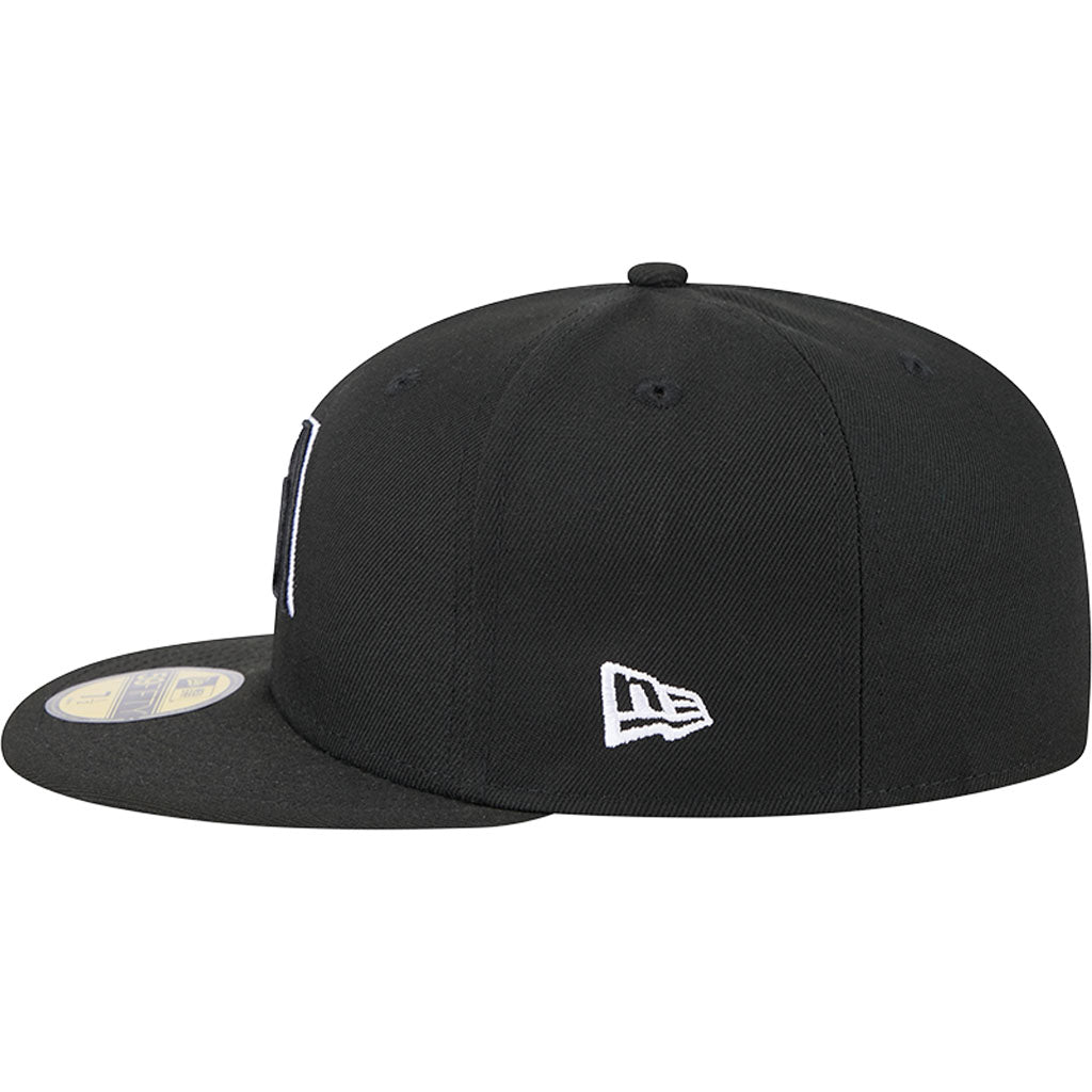 MLB Arizona Diamondbacks New Era Side Patch Black & White 59FIFTY Fitted Hat - Black