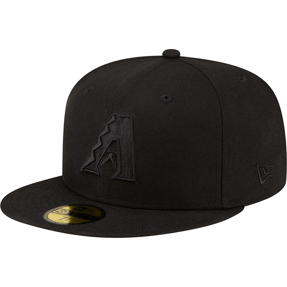 MLB Arizona Diamondbacks New Era Black on Black 59FIFTY Hat - Black