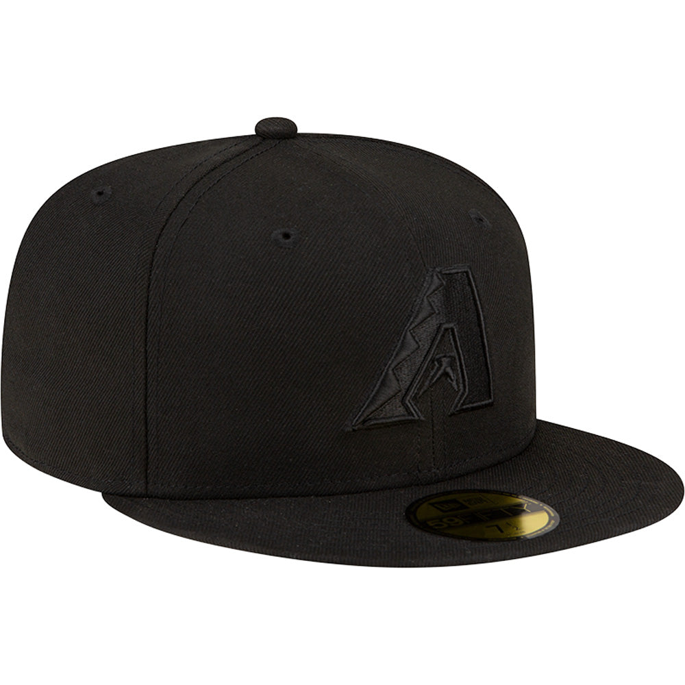 MLB Arizona Diamondbacks New Era Black on Black 59FIFTY Hat - Black