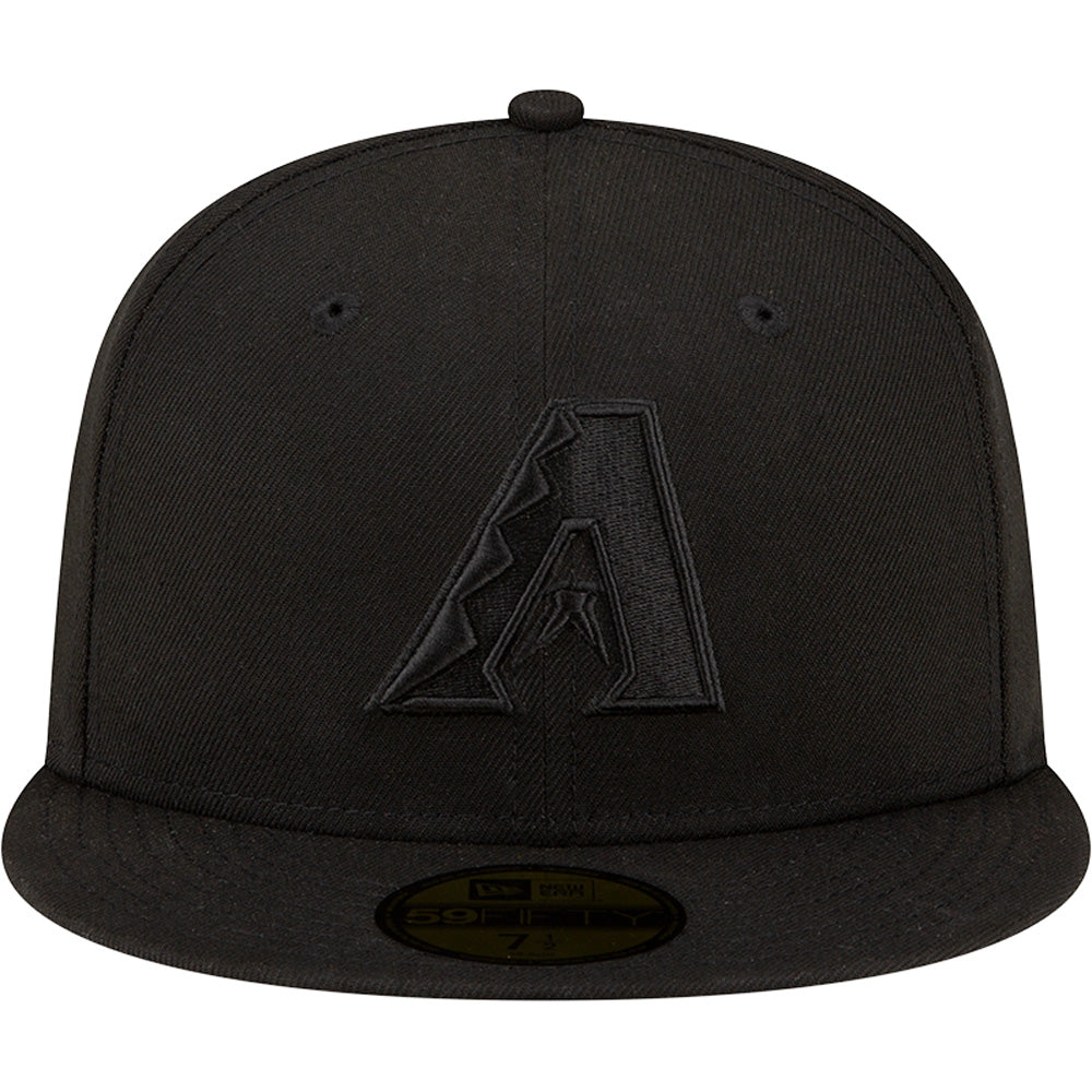 MLB Arizona Diamondbacks New Era Black on Black 59FIFTY Hat - Black