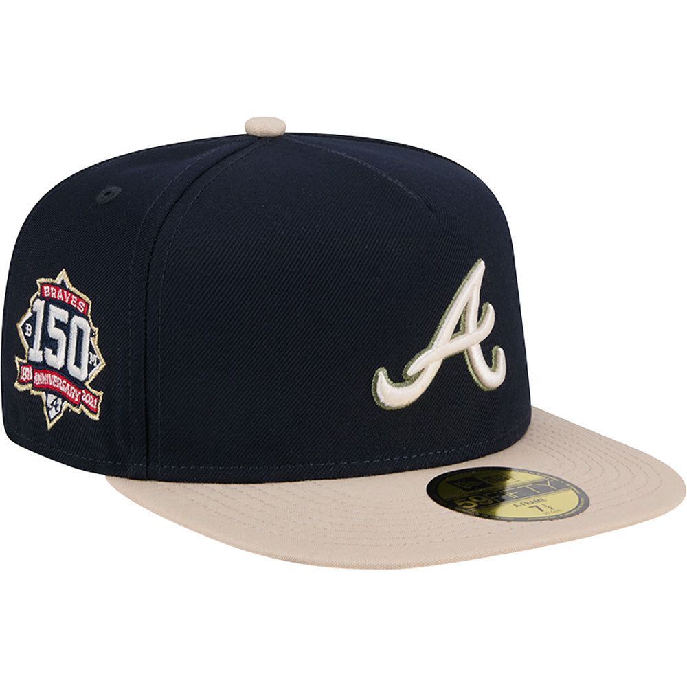 MLB Atlanta Braves New Era Canvas A-Frame 59FIFTY Fitted