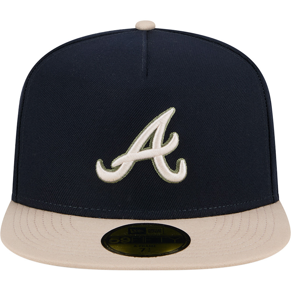 MLB Atlanta Braves New Era Canvas A-Frame 59FIFTY Fitted
