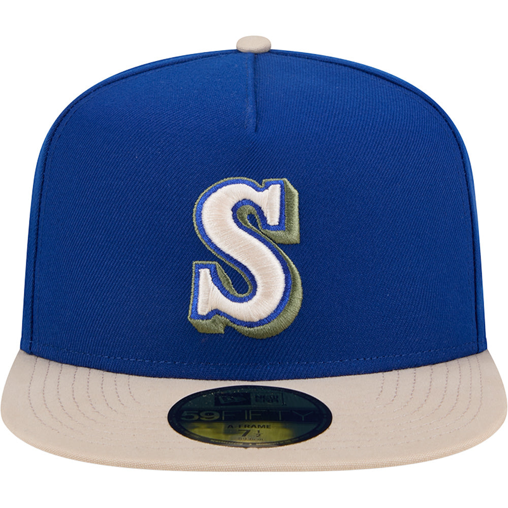 MLB Seattle Mariners New Era Canvas A-Frame 59FIFTY Fitted