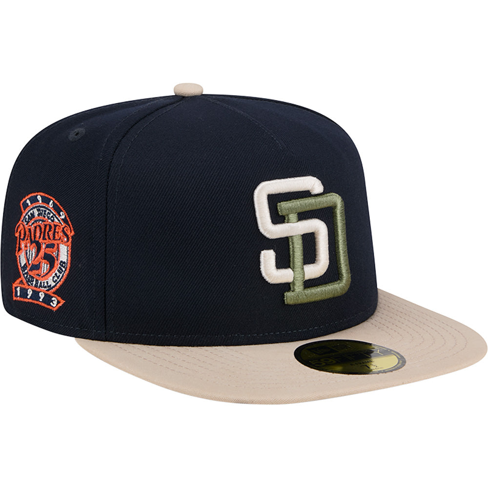 MLB San Diego Padres New Era Canvas A-Frame 59FIFTY Fitted