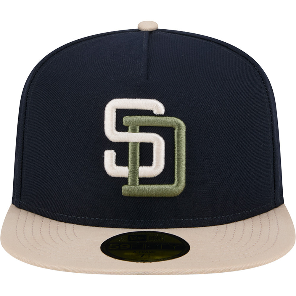 MLB San Diego Padres New Era Canvas A-Frame 59FIFTY Fitted