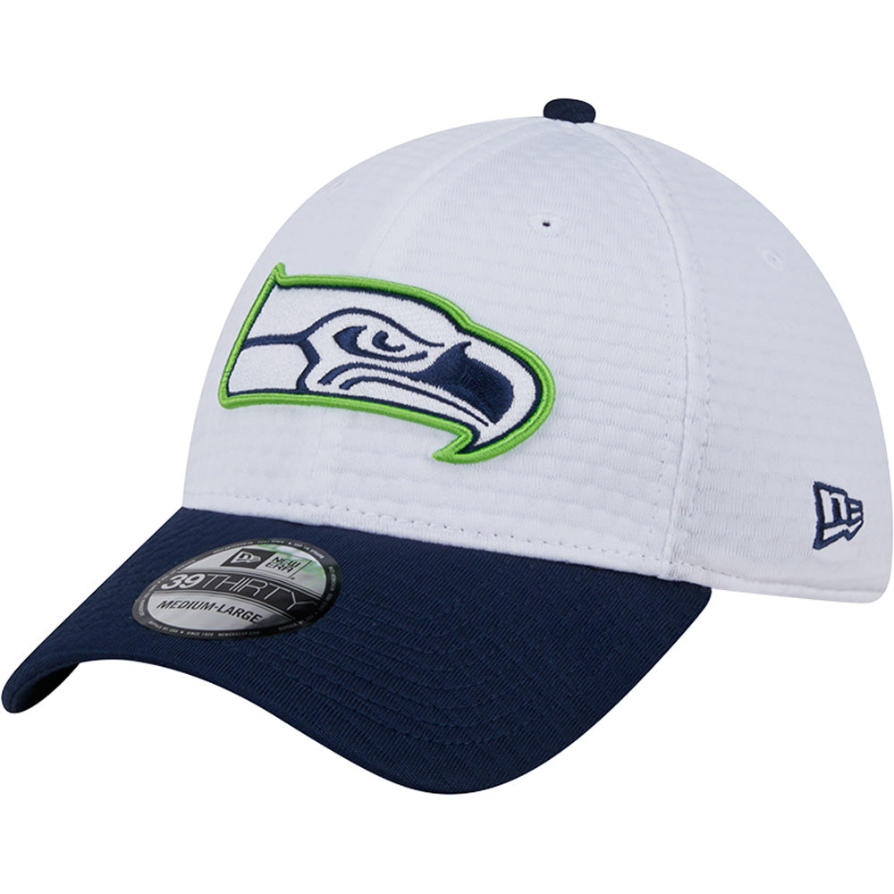 NFL Seattle Seahawks New Era 2024 Training 39THIRTY Flex Fit Hat - White
