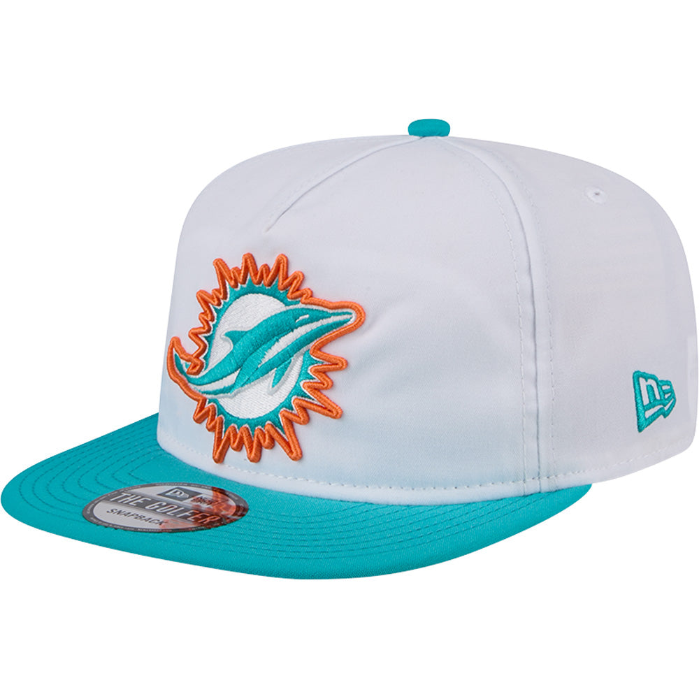 NFL Miami Dolphins New Era 2024 Training Golfer Snapback Hat - White