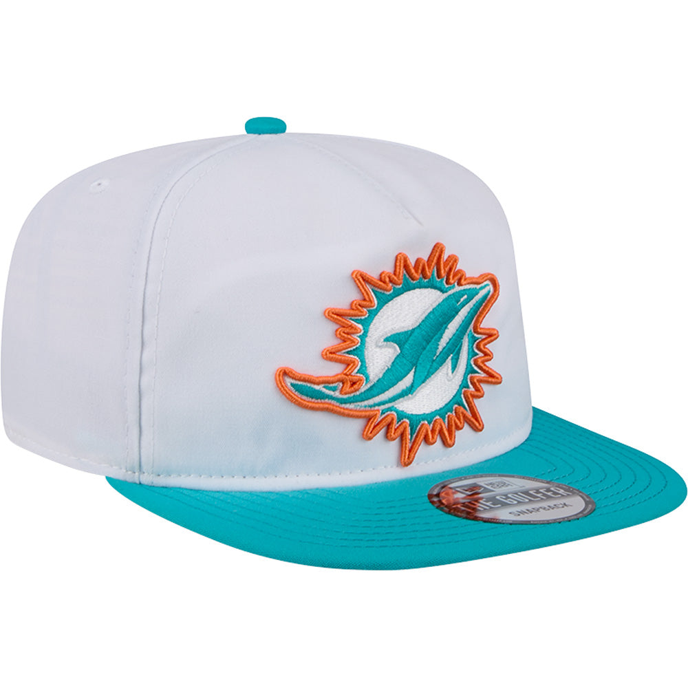 NFL Miami Dolphins New Era 2024 Training Golfer Snapback Hat - White