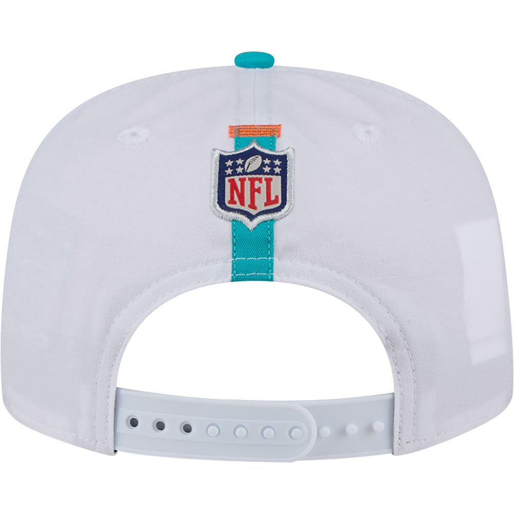 NFL Miami Dolphins New Era 2024 Training Golfer Snapback Hat - White