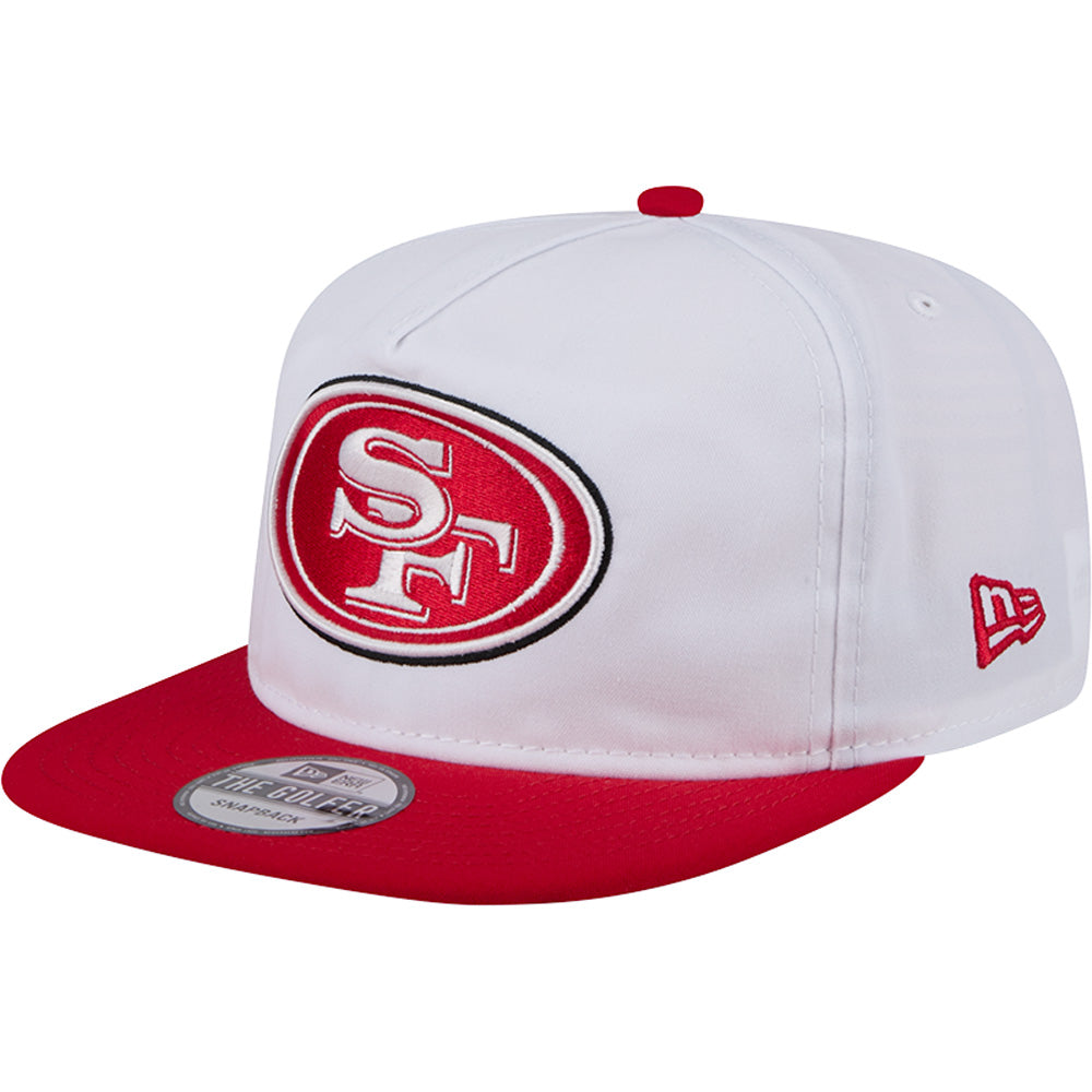 NFL San Francisco 49ers New Era 2024 Training Golfer Snapback Hat - White