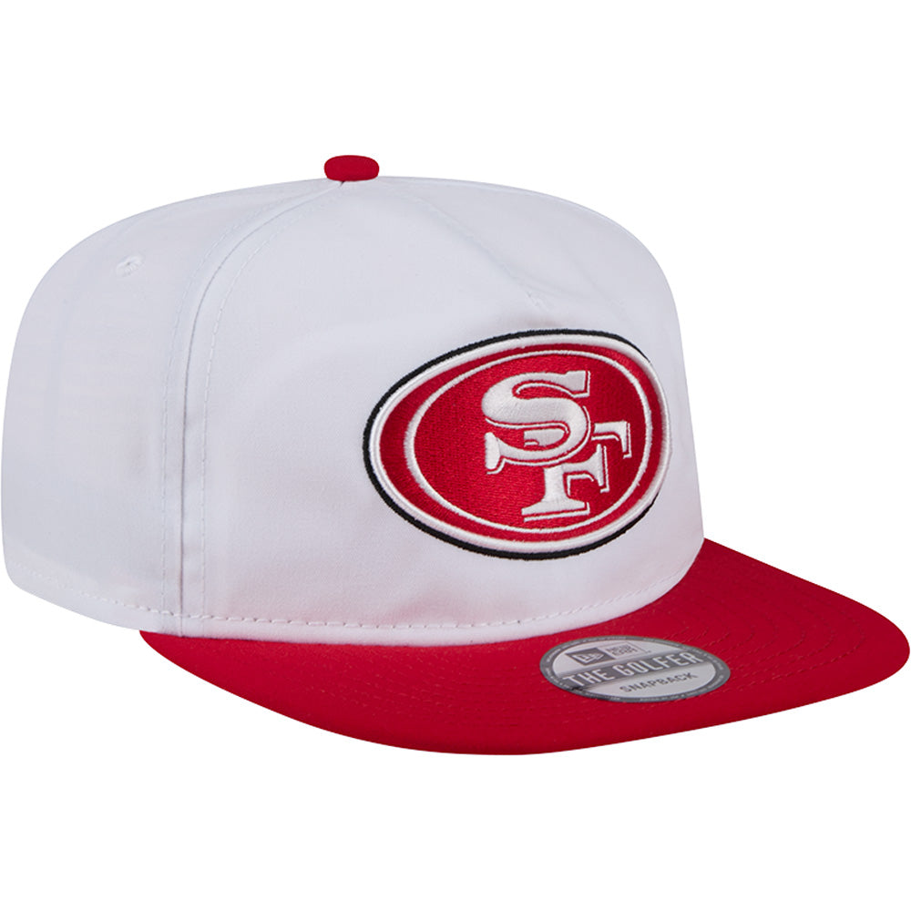 NFL San Francisco 49ers New Era 2024 Training Golfer Snapback Hat - White