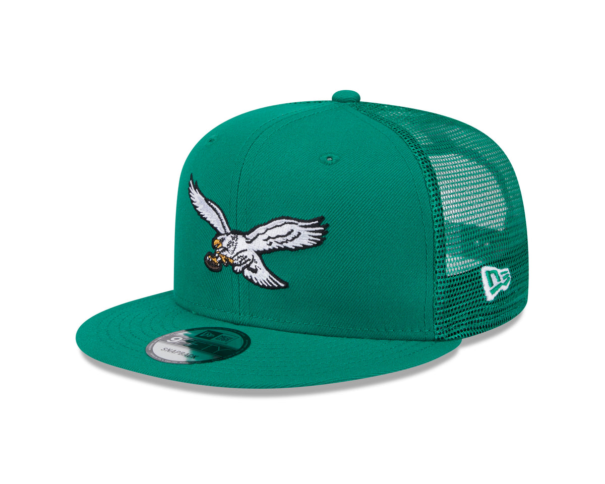 NFL Philadelphia Eagles New Era 9FIFTY Snapback Trucker Hat - Green