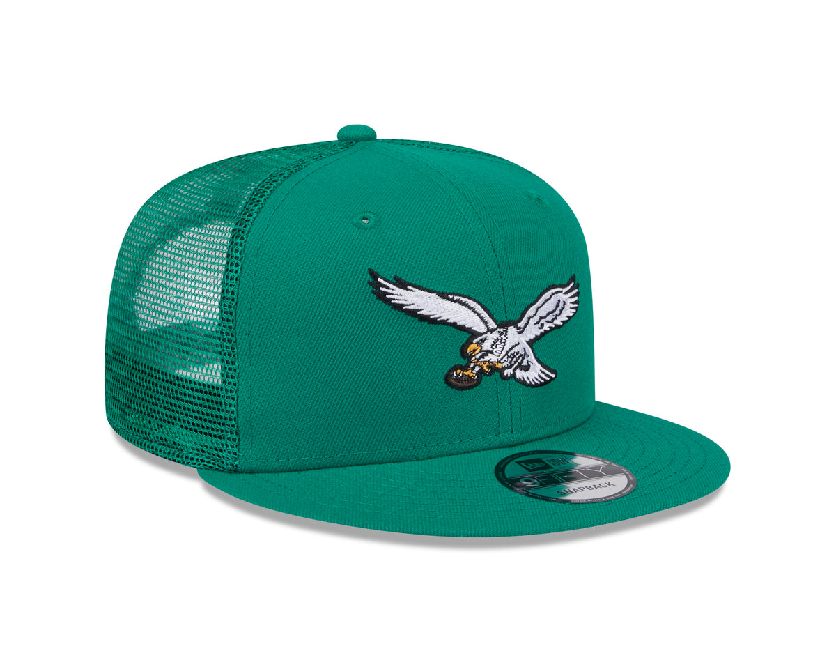 NFL Philadelphia Eagles New Era 9FIFTY Snapback Trucker Hat - Green