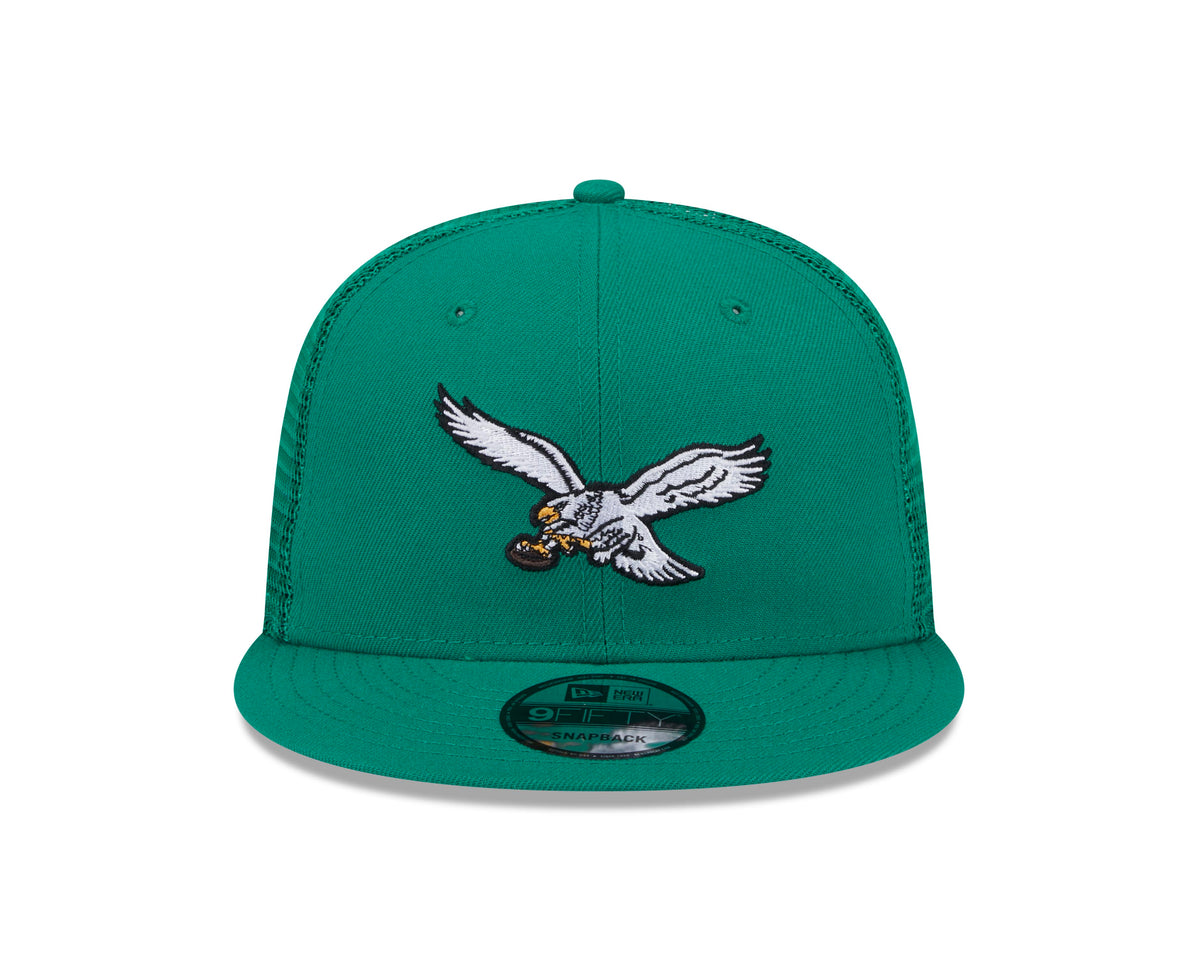 NFL Philadelphia Eagles New Era 9FIFTY Snapback Trucker Hat - Green