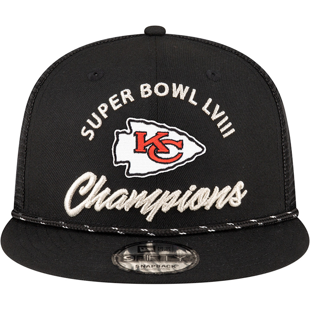 NFL Kansas City Chiefs New Era Super Bowl LVIII Champions Parade 9FIFTY Trucker Snapback