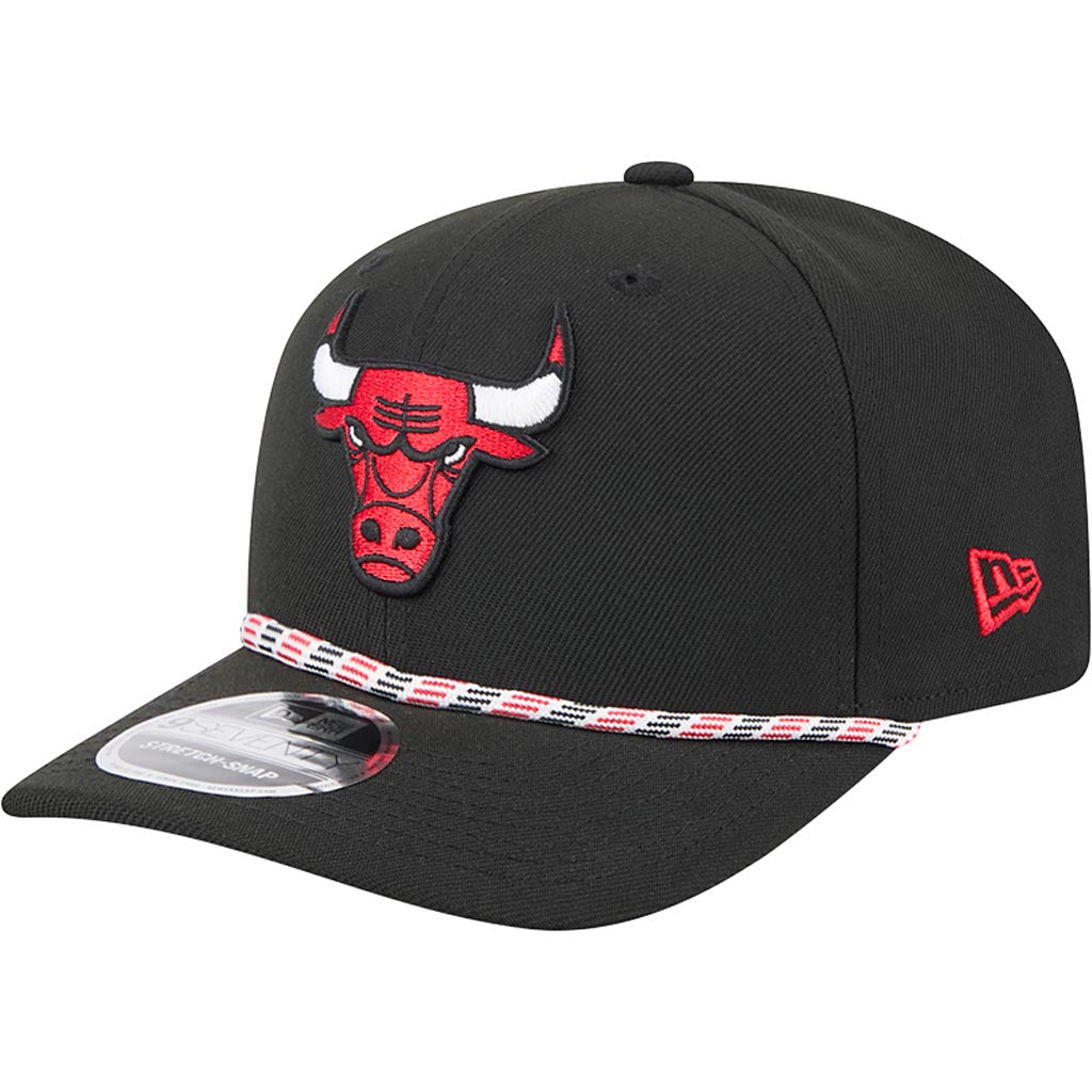 NBA Chicago Bulls New Era Multi Rope 9SEVENTY Stretch-Snapback Hat - Black