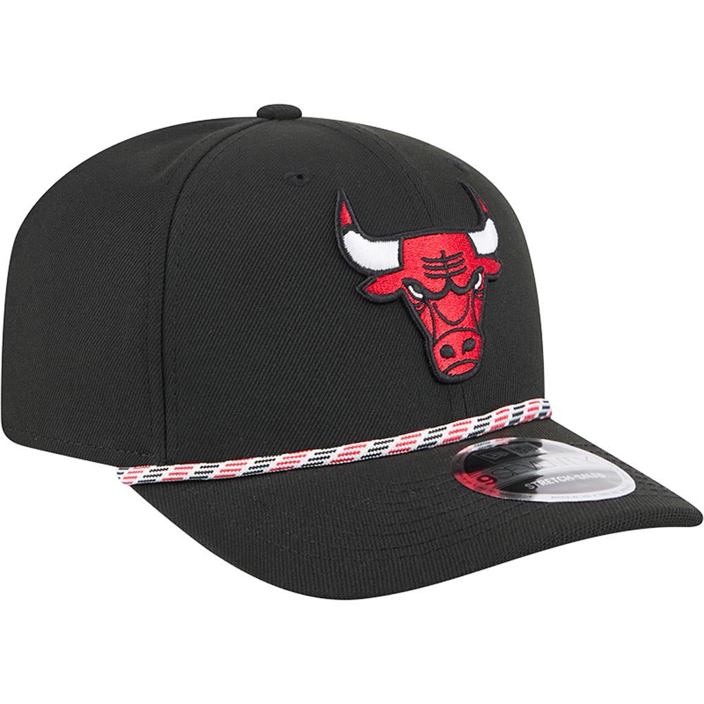 NBA Chicago Bulls New Era Multi Rope 9SEVENTY Stretch-Snapback Hat - Black