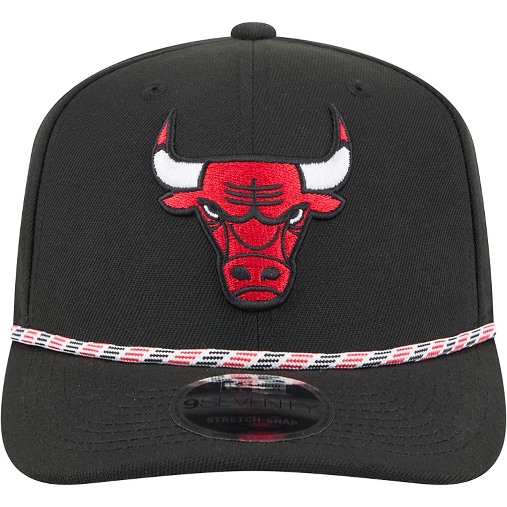 NBA Chicago Bulls New Era Multi Rope 9SEVENTY Stretch-Snapback Hat - Black