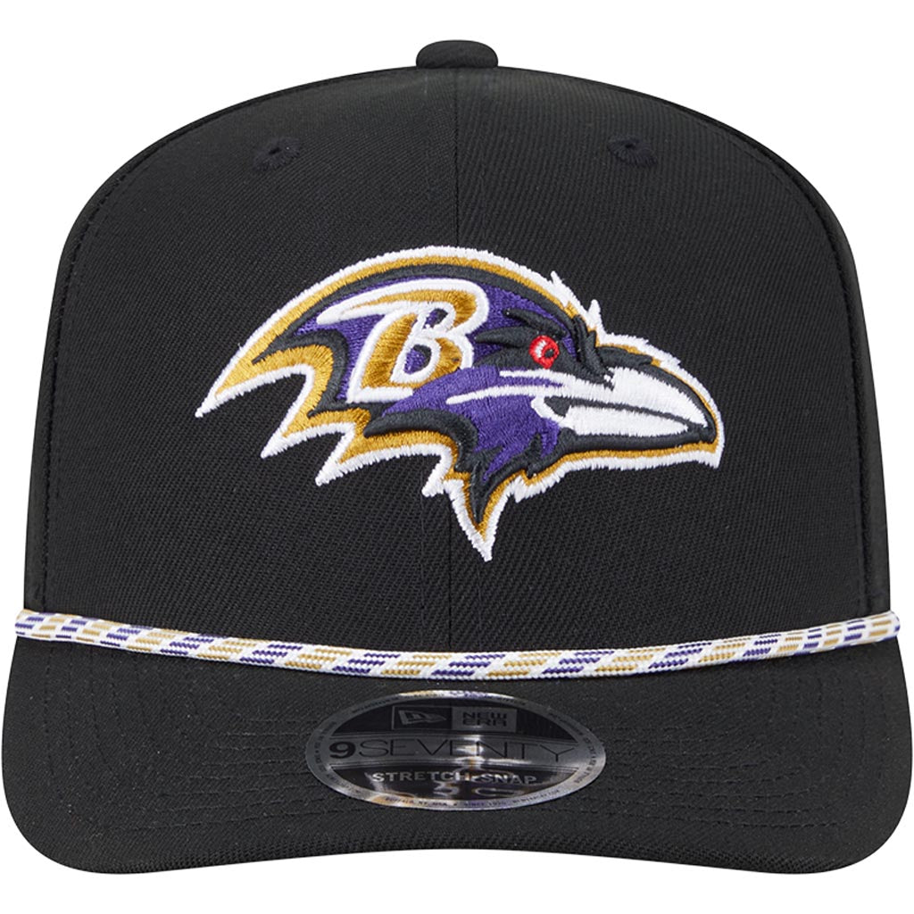 NFL Baltimore Ravens New Era Multi Rope 9SEVENTY Stretch-Snapback Hat - Black