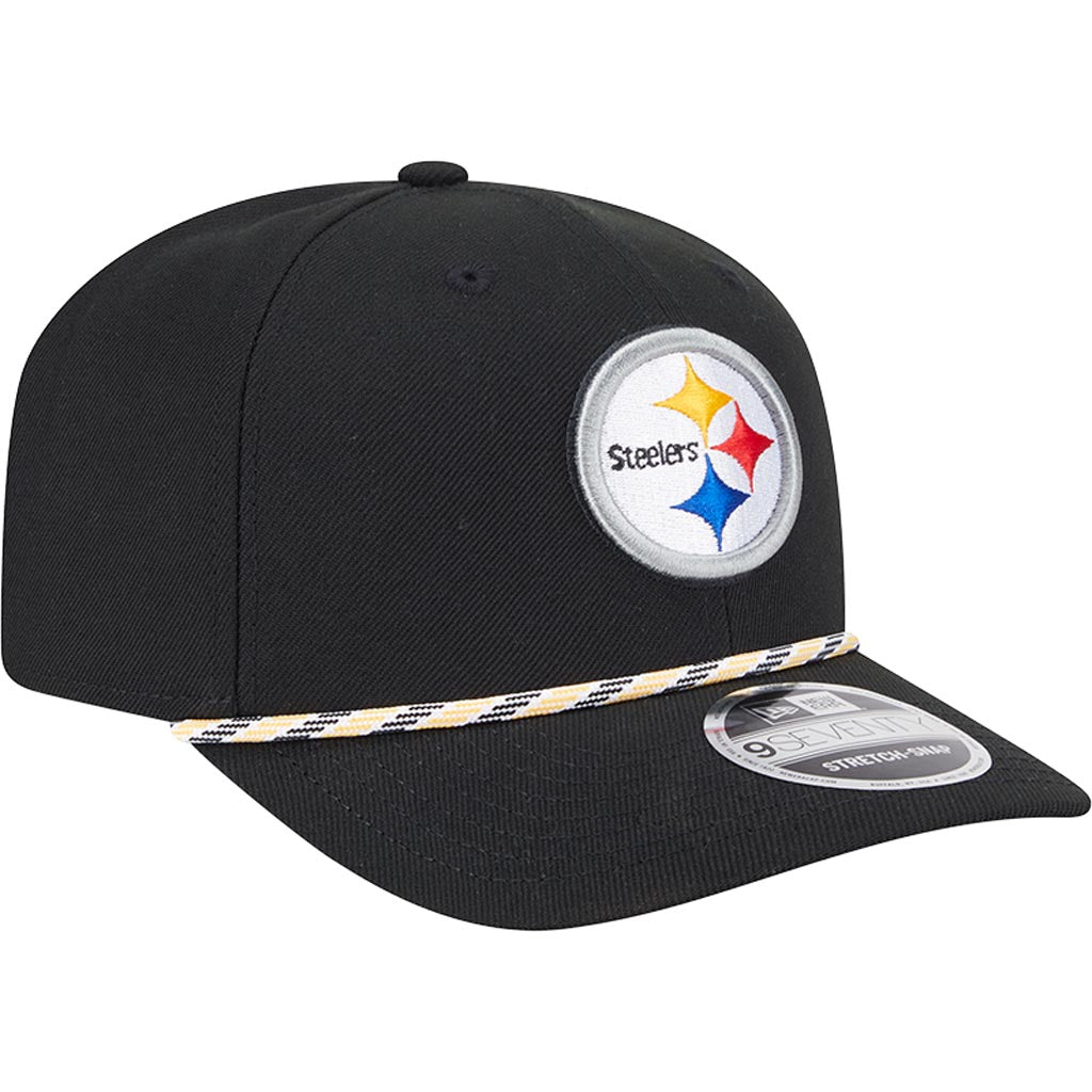 NFL Pittsburgh Steelers New Era Multi Rope 9SEVENTY Stretch-Snapback Hat - Black
