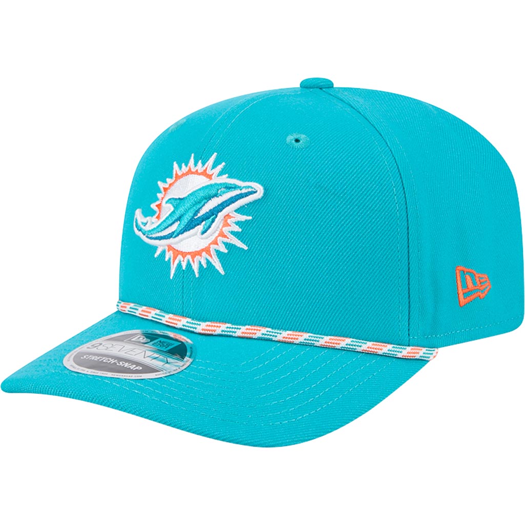 NFL Miami Dolphins New Era Multi Rope 9SEVENTY Stretch-Snapback Hat - Teal