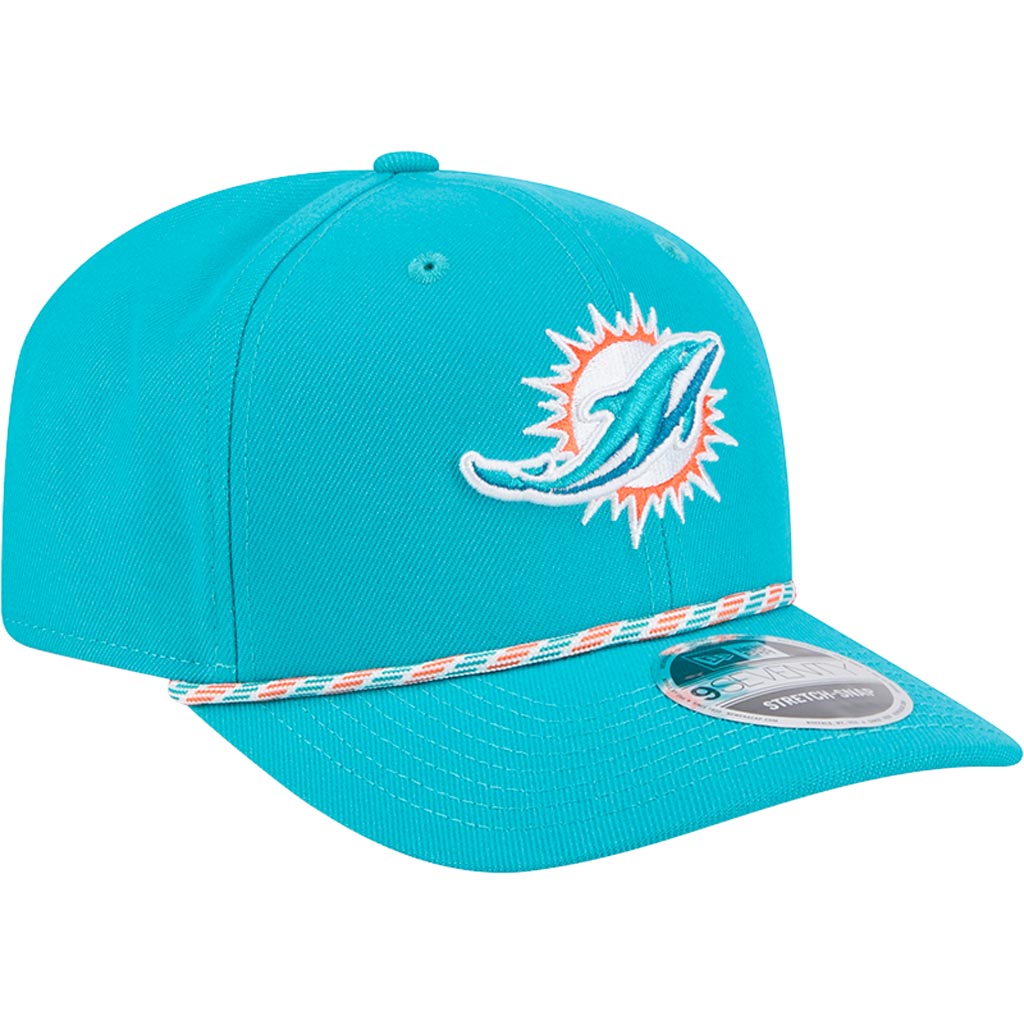 NFL Miami Dolphins New Era Multi Rope 9SEVENTY Stretch-Snapback Hat - Teal