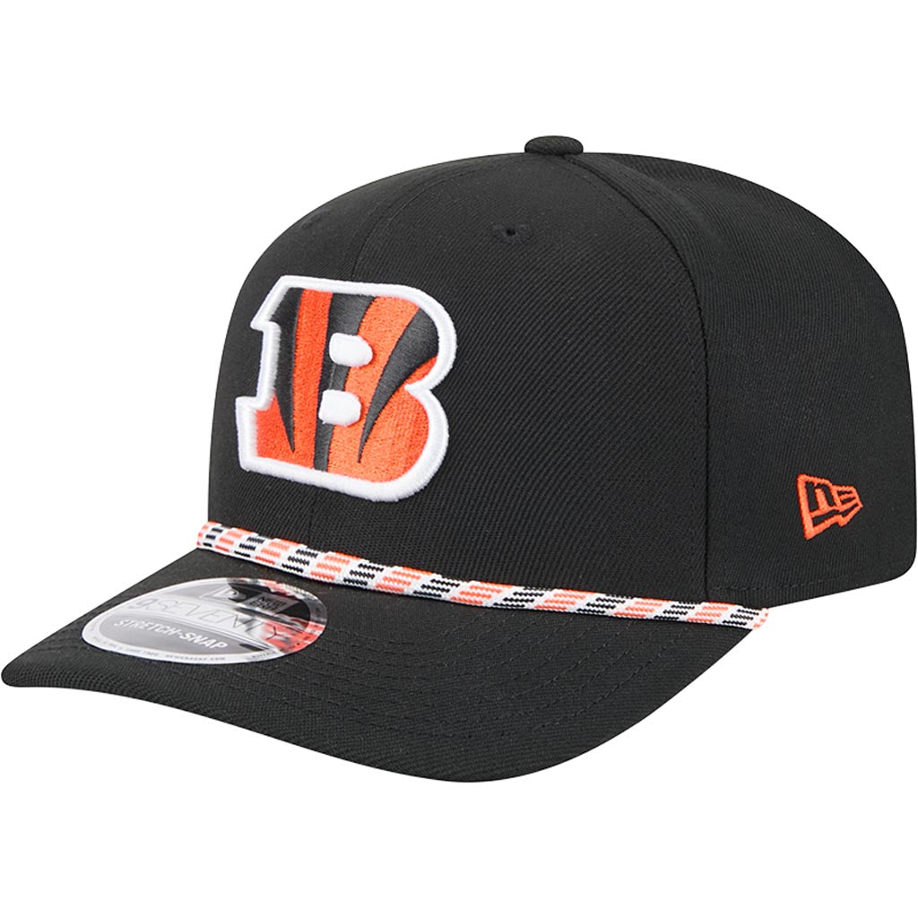 NFL Cincinnati Bengals New Era Multi Rope 9SEVENTY Stretch-Snapback Hat - Black